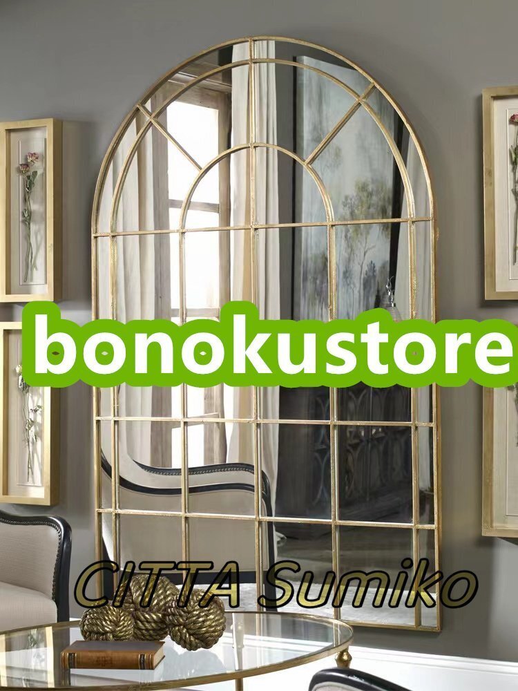 推薦作 高級感満載! 壁掛け鏡 壁掛け 壁掛けミラー ウォールミラ 80x120cm 高級豪華鏡 アンティーク調 サイズオーダー可能拍卖