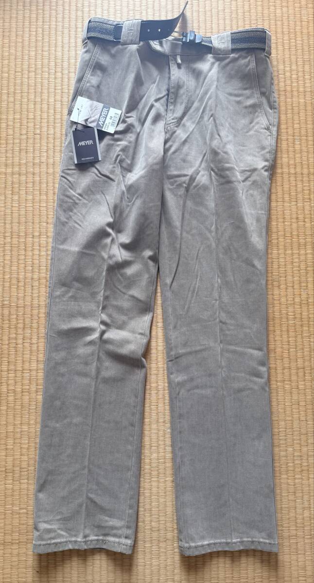 未使用:MEYER-HOSEN綿100%スラックスベルト付き拍卖