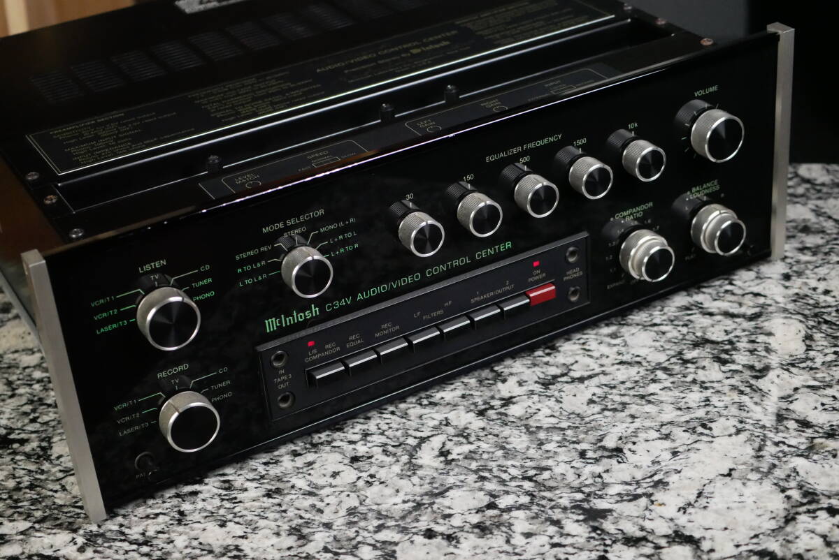 Mcintosh マッキントッシュ C-34V プリアンプ ゴードン・J・ガウ氏の直筆サイン入り! 極美品! 動作良好! 超名機! 正規品! 拍卖