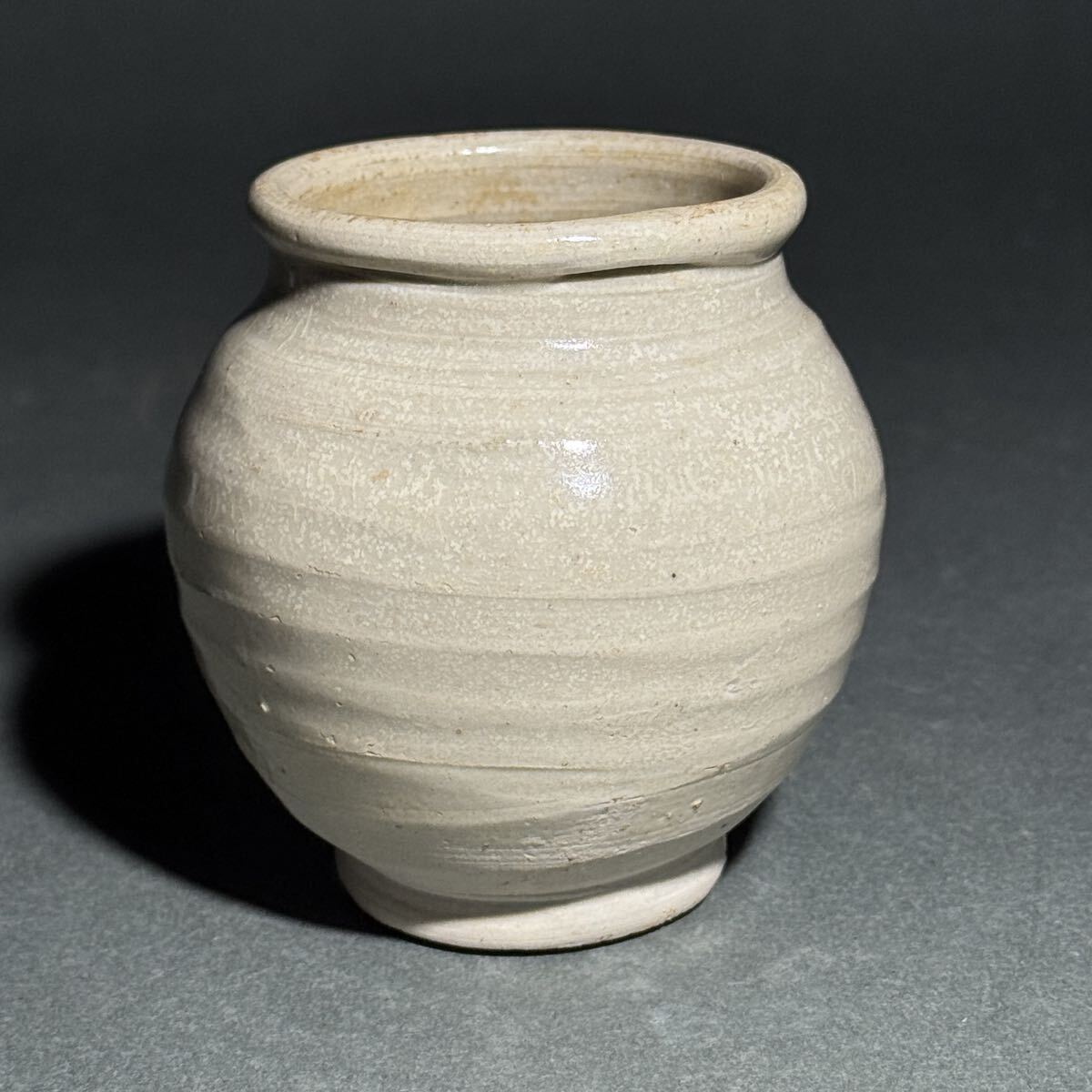 唐物 唐白磁 茶壺 茶入 白磁 唐時代 時代物中国美術 小壷拍卖