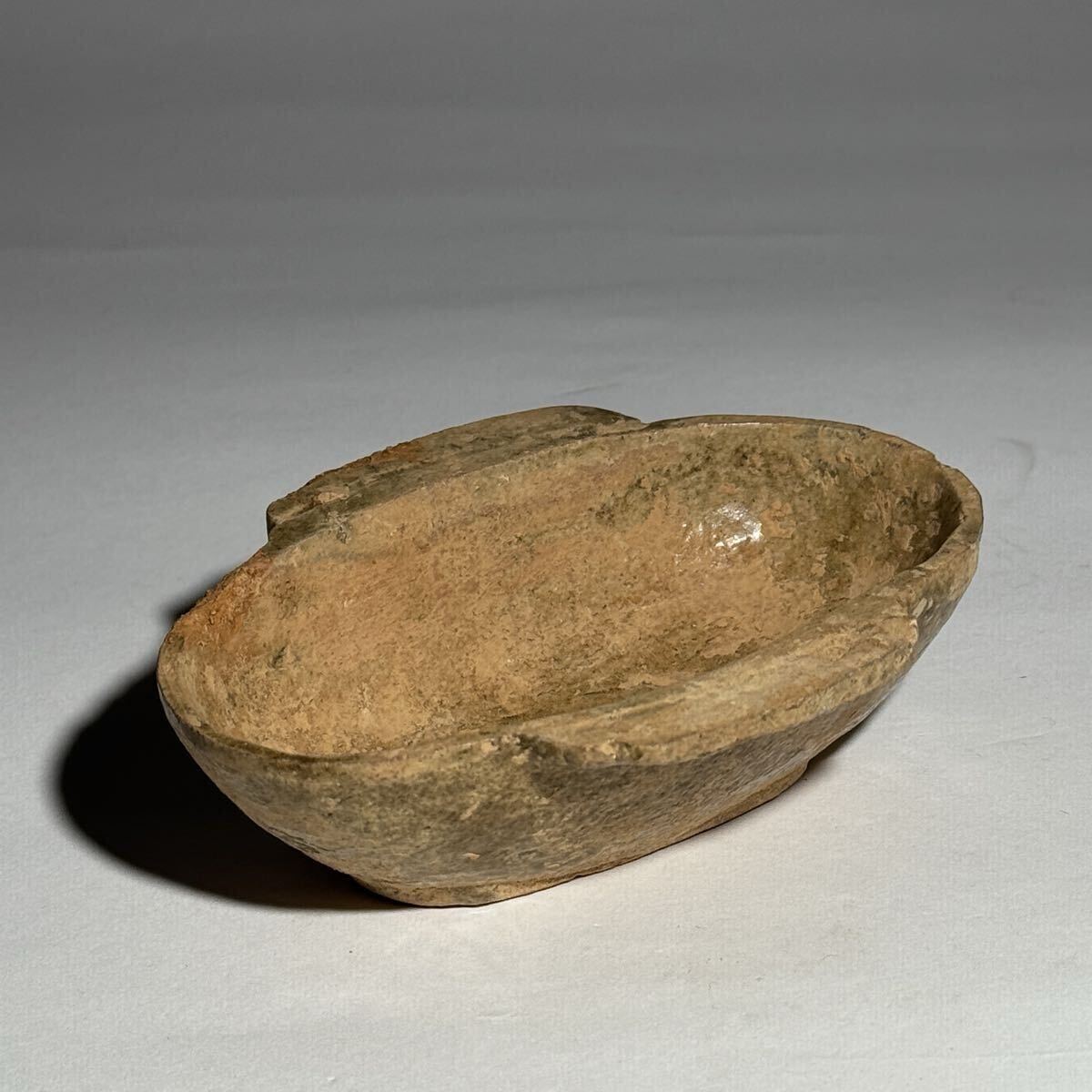 唐物 漢時代 青釉 耳杯 盃 酒器 中国美術 時代物拍卖