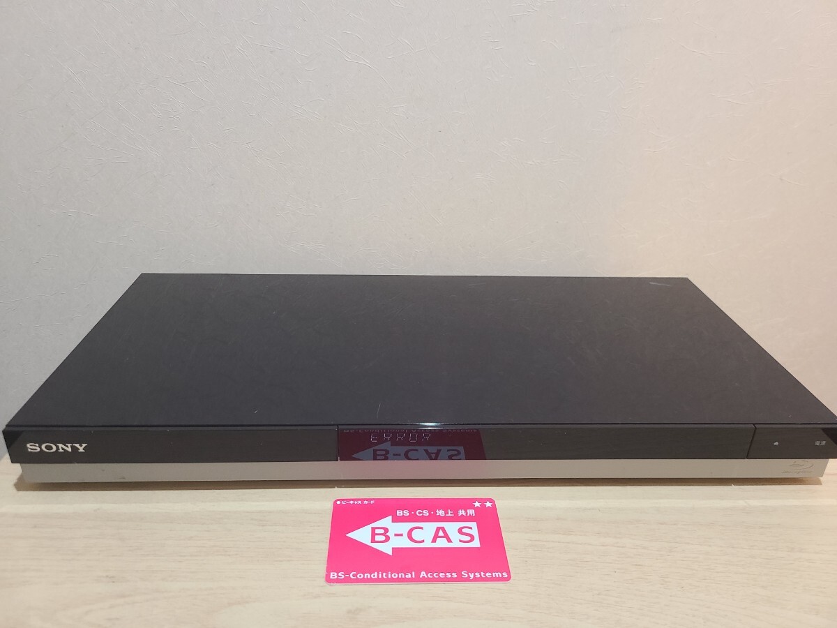 ★SONY ブルーレイレコーダーBDZ-ZW1000 ソニー【ジャンク】 BDレコーダー B-CASカード・電源コード付き拍卖