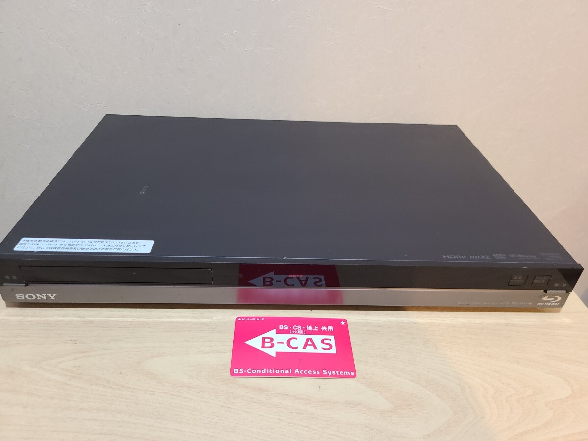 ★SONY BDZ-AT750W ブルーレイディスクレコーダー ソニー B-CAS カード・電源コード付き 2012年製拍卖