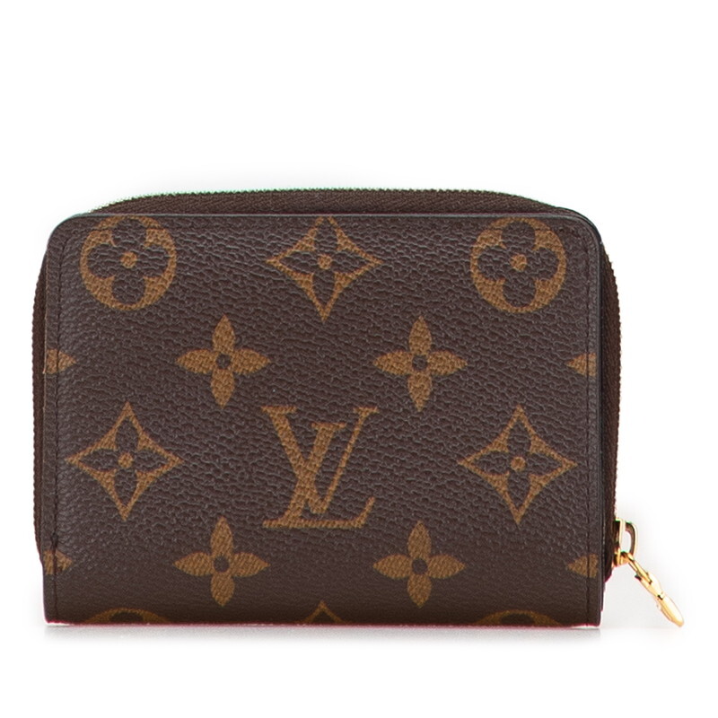 ルイ ヴィトン モノグラム ジャイアント リバース ポルトフォイユ ルー 二つ折り財布 M81461 ブラウン PVC LOUIS VUITTON 【中古】拍卖