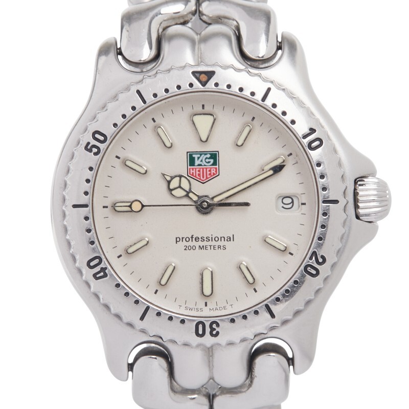 タグホイヤー セル 腕時計 S99.013 クオーツ ベージュ文字盤 ステンレススチール メンズ TAG HEUER 【中古】拍卖