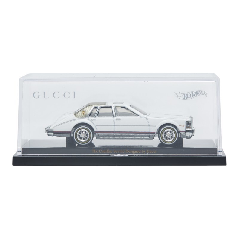 グッチ ×ホットウィール 5000台限定 キャデラック セビル オブジェ 置物 ミニカー AB2716 ホワイト プラスチック GUCCI 【中古】拍卖