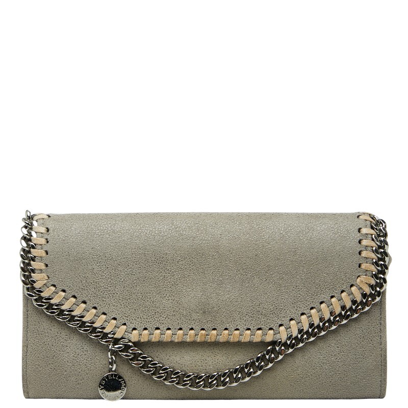 ステラマッカートニー ファラベラ 長財布 グレー ポリエステル メタル レディース Stella McCartney 【中古】拍卖