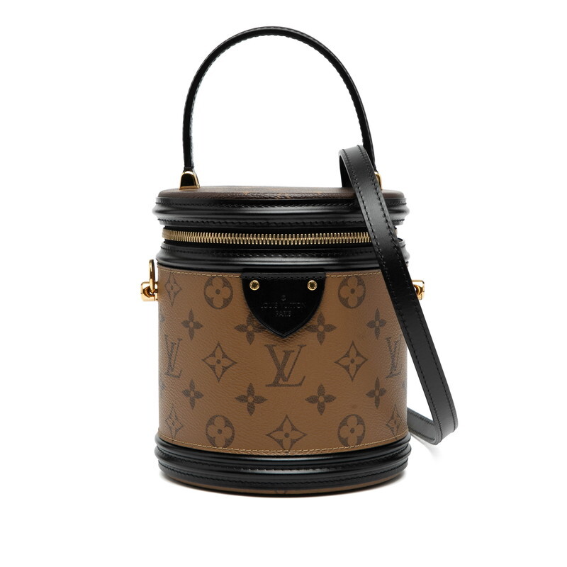 ルイ ヴィトン モノグラム リバース カンヌ バニティバッグ ショルダーバッグ2way M43986 ブラウン PVC レザー LOUIS VUITTON 【中古】拍卖