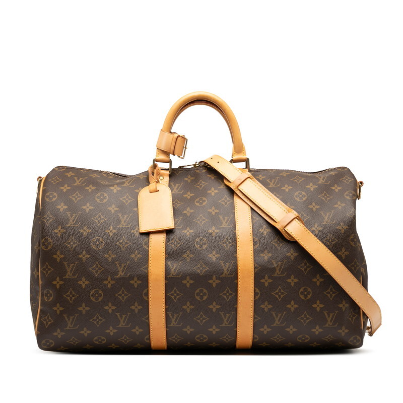 ルイ ヴィトン モノグラム キーポル バンドリエール50 ボストンバッグ ショルダーバッグ 2WAY M41416 ブラウン LOUIS VUITTON 【中古】拍卖