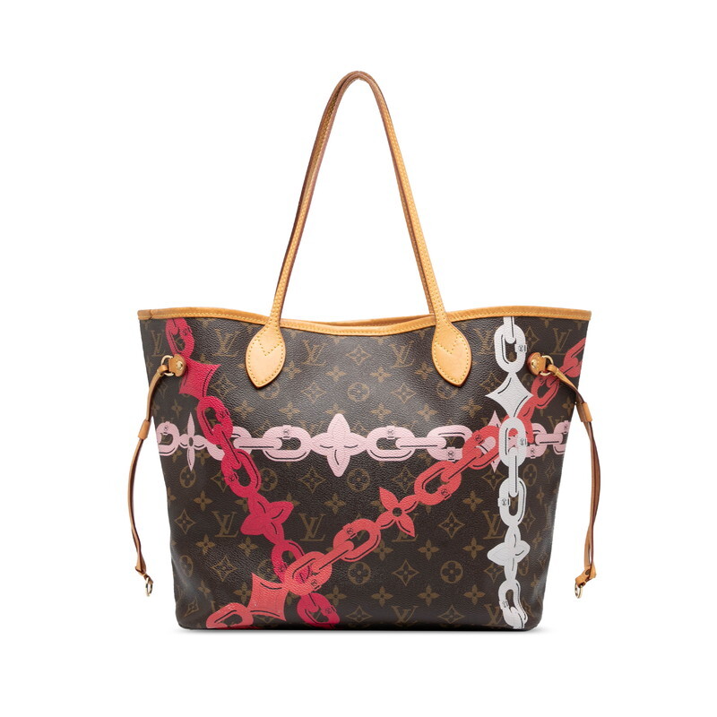 ルイ ヴィトン モノグラム ベイ ネヴァーフルMM トートバッグ M41991 ブラウン ピンク PVC レザー レディース LOUIS VUITTON 【中古】拍卖