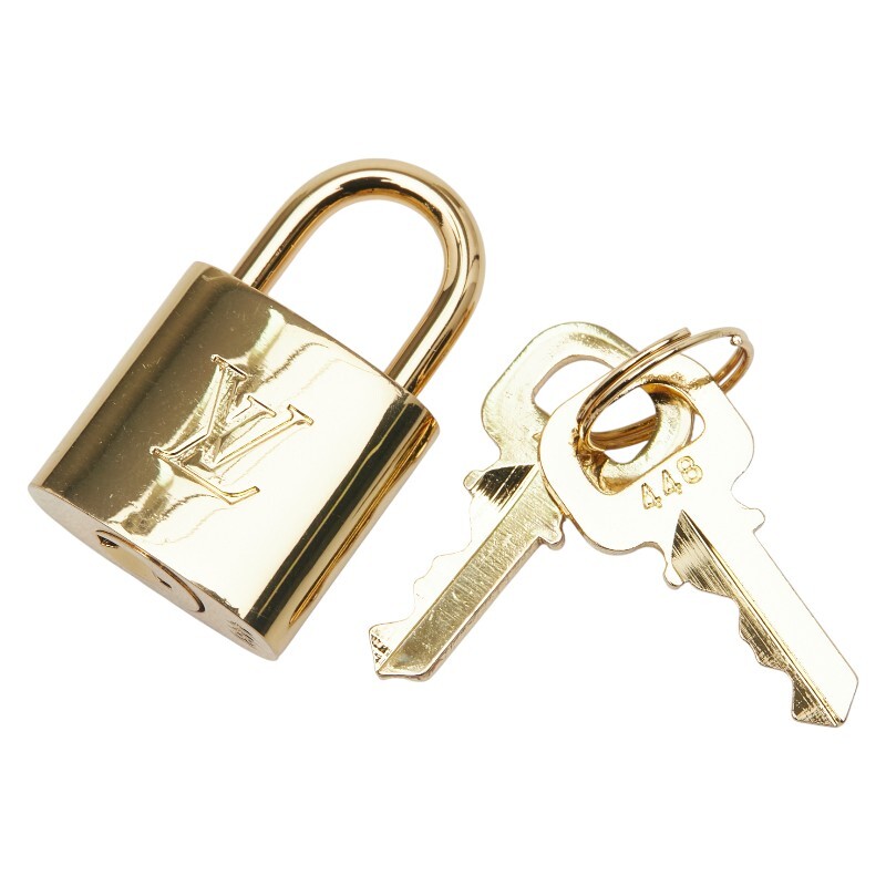 ルイ ヴィトン パドロック 南京錠 キー セット ゴールド メッキ レディース LOUIS VUITTON 【中古】拍卖