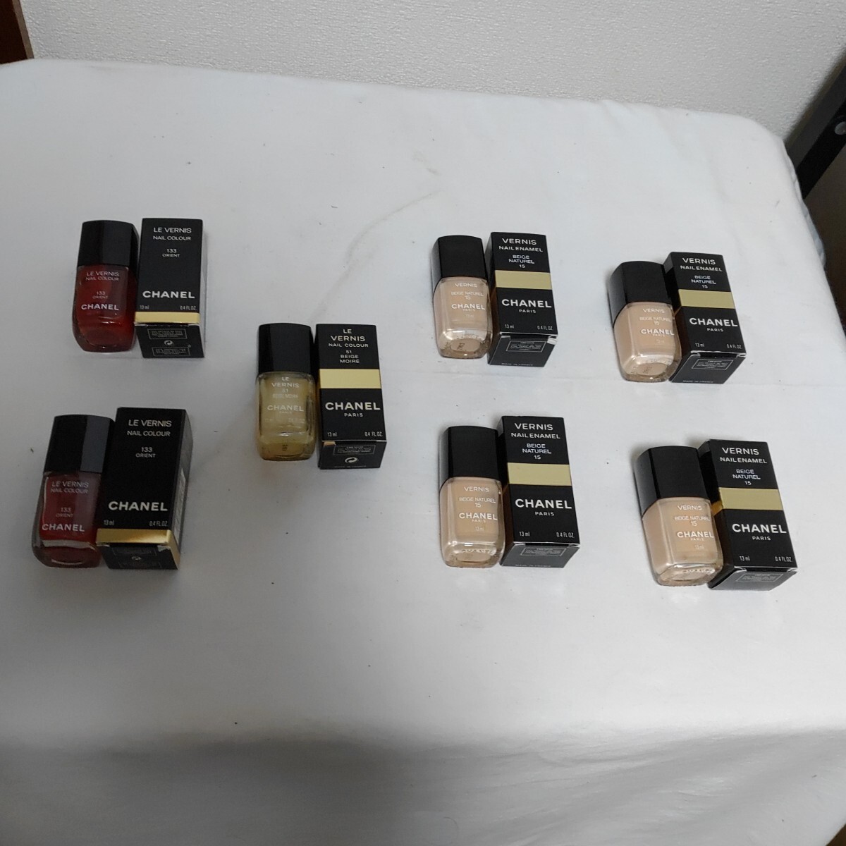 CHANEL シャネル ヴェルニ / 15/133/21 ネイルエナメル 7点 マニキュア コスメ ネイルカラー ナチュラル 1022-G5-TA17拍卖