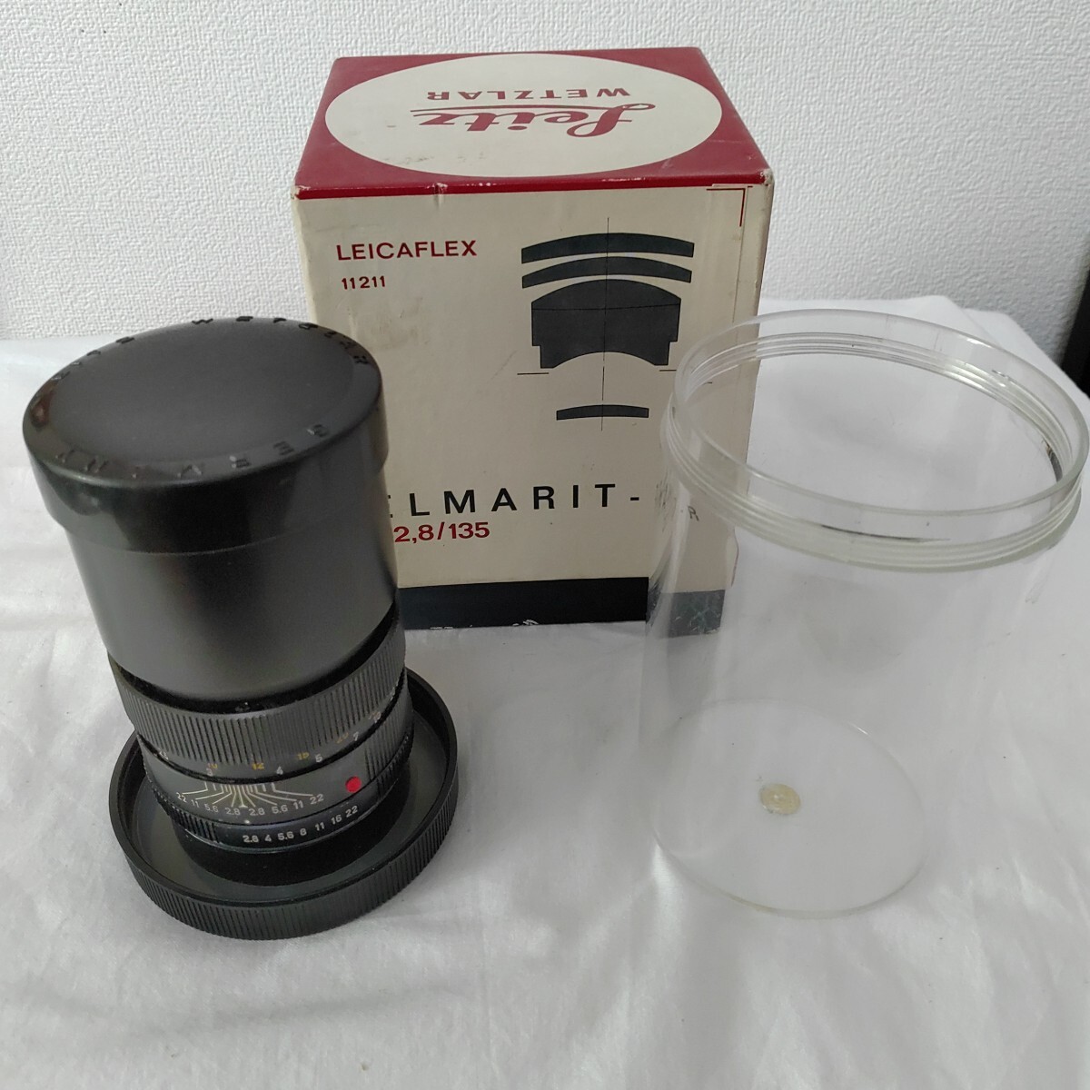 Leica ELMARIT-R 135mm F2.8 3カム 元箱付き ライカ レンズ 付属品 現状品 1028-G4-TA2拍卖
