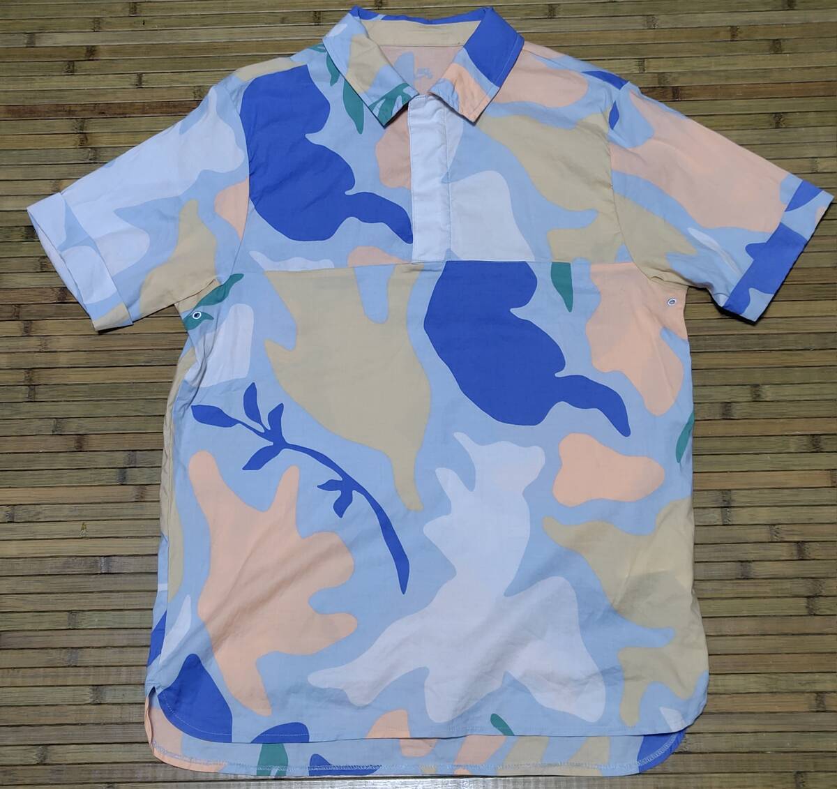 15*【中古】*NIKE SB ナイキ スケートボーディング プルオーバー 衿付きシャツ メンズM マルチカラー コットン 送料無料拍卖