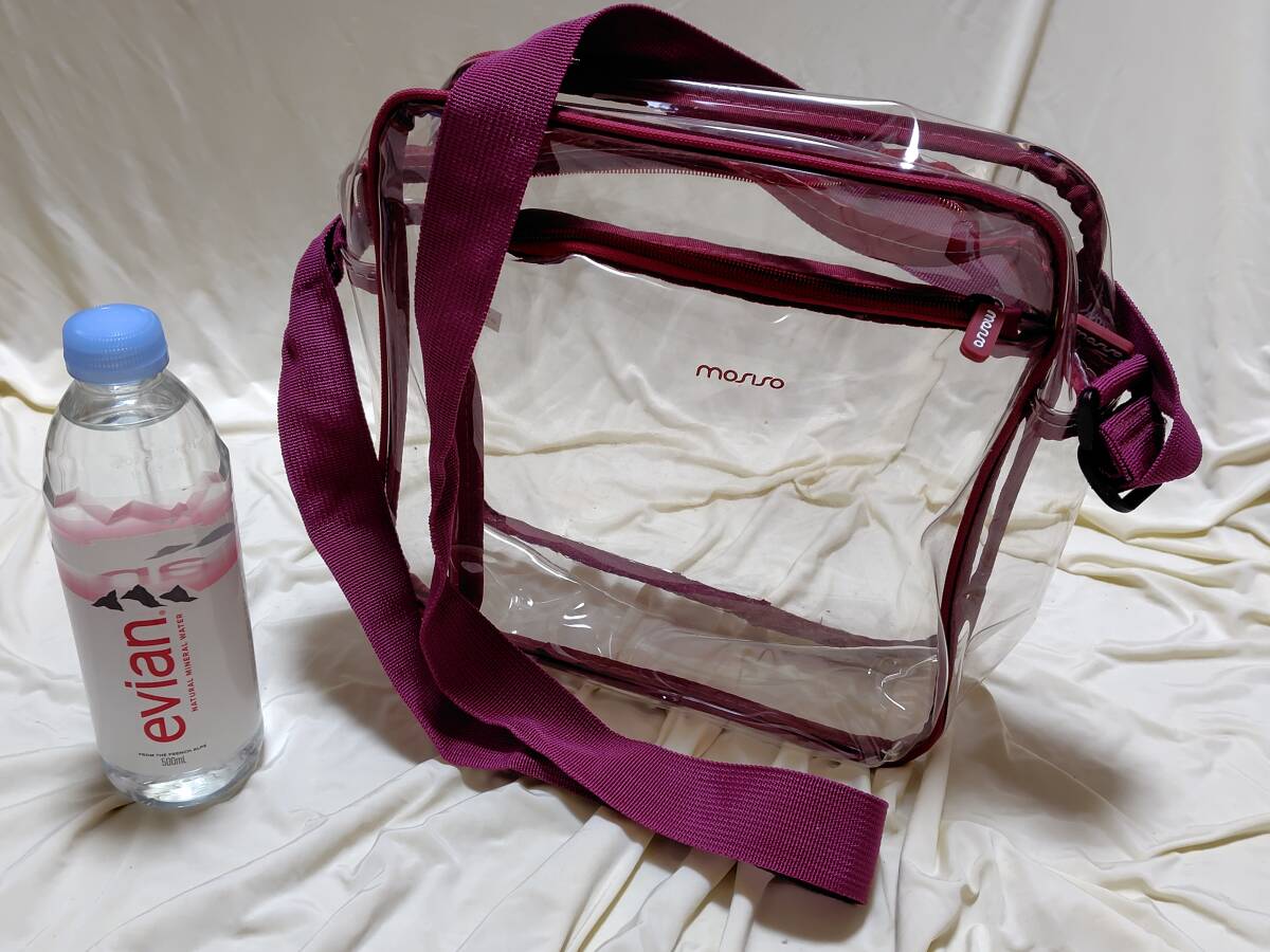 39*【未使用品】*mosiso オールクリアー ショルダーバッグ ゴルフ観戦に♪ 押し活にも♪ ピンク レターパック可拍卖