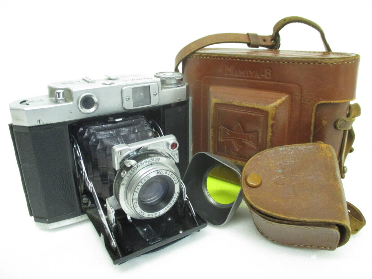 ☆MAMIYA/マミヤ MAMIYA-6 olympus D.Zuiko F.C.1:3.5 F=7.5cm SEIKOSHA-RAPID 中判レンジファインダー,蛇腹カメラ☆拍卖