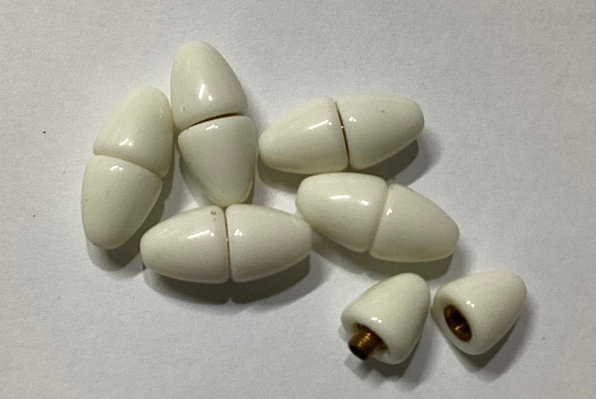 即決☆留め具☆クラスプ・ネジ式☆装着後17*8mm☆パール色☆1組☆PE2拍卖