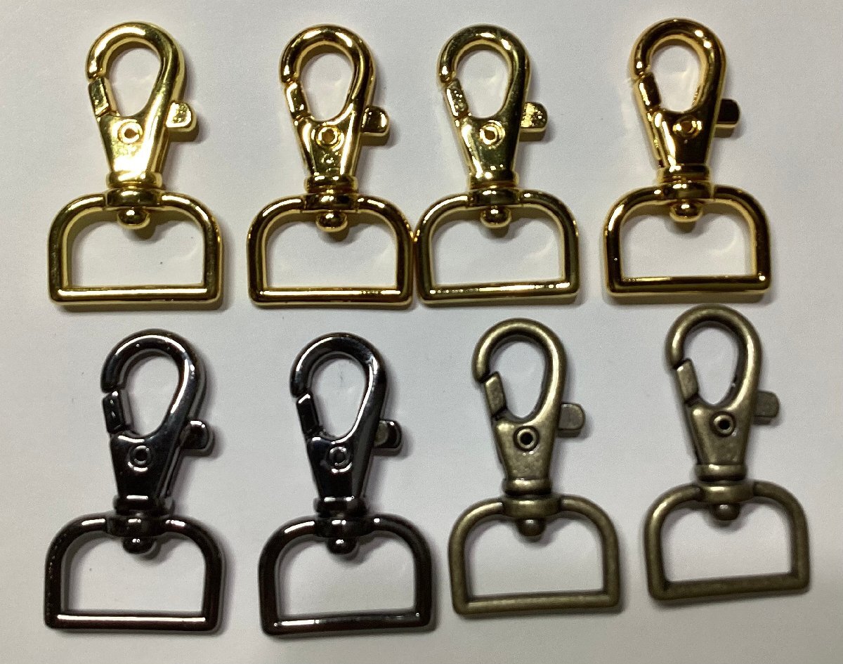 即決★ナスカン★組み合わせ3色★縦43mm★ベルト幅20mm★8個★1番拍卖