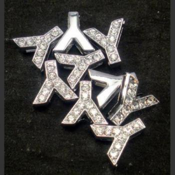 即決/クリア・アルファベット【Y】スワロフスキー調/幅10mm/1個拍卖