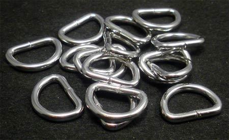 即決☆Dカン☆ニッケル☆内横13mm・線太2.5mm☆50個☆6番拍卖