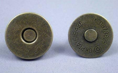 即決/マグネットホック/18mm/アンティーク/20組/薄/10番拍卖