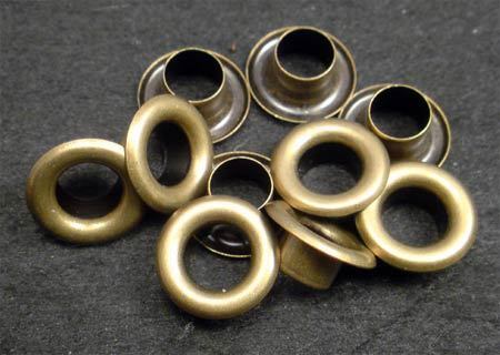 即決/ハトメ・台座付き/アンティーク/内径6mm/100組/鉄製/A1拍卖