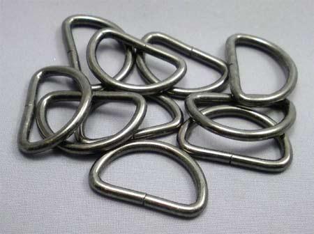 即決☆Dカン☆黒ニッケル☆内横25mm・線太3.2mm☆20個☆13番拍卖