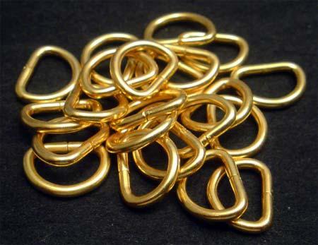 即決☆Dカン☆ゴールド☆内横10mm・線太2.0mm☆100個☆2番拍卖