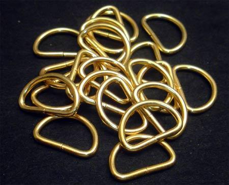 即決☆Dカン☆ゴールド☆内横15mm・線太2.0mm☆50個☆4番拍卖