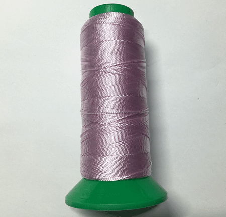 即決☆革用・手縫糸・ミシン糸☆ポリエステル☆焼止可☆桃色☆1巻・細巻☆中太糸☆42番拍卖