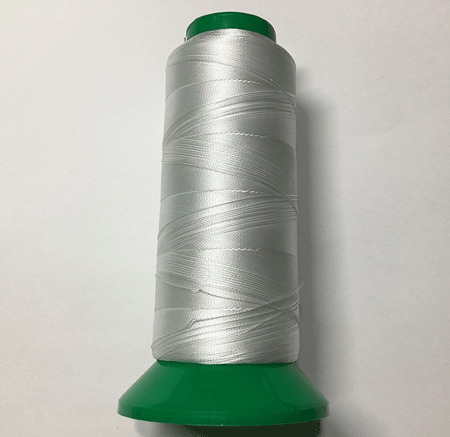 即決☆革用・ミシン糸☆ポリエステル☆焼止可☆白色☆1巻・細巻☆細糸☆31番拍卖