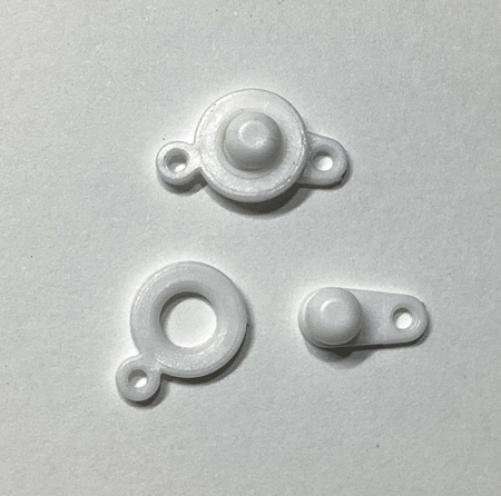 即決/留め具/樹脂ニューホック/白色/7*14mm/10組/WH1拍卖