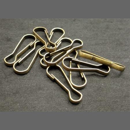 即決☆キーホルダー☆フック☆アンティーク☆縦32mm☆50個☆5番拍卖