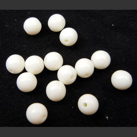 即決/アクリルビーズ/丸玉/10.0mm/クリーム色/34個/CR3拍卖