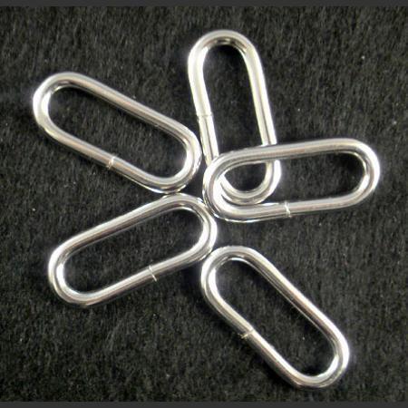即決☆楕円カン☆ニッケル☆内横25mm・線太3.2mm☆32個☆A7拍卖
