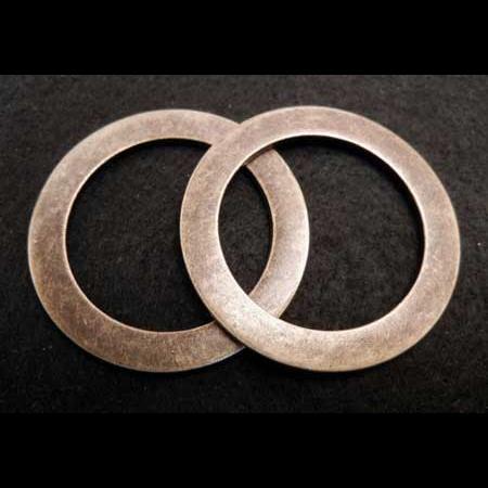 即決/丸リング/平線/古美/外径50mm/フチ幅6.7mm/10個/A5拍卖