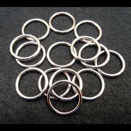 即決☆丸カン☆ニッケル☆内径15mm☆線太2.0mm☆100個☆A2拍卖