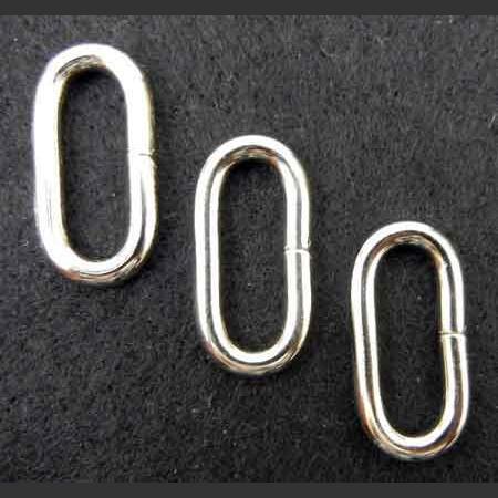 即決☆楕円カン☆ニッケル☆内径20mm・線太3.0mm☆20個☆A13拍卖
