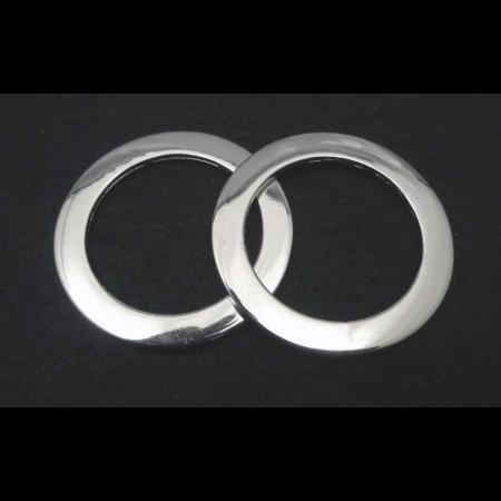 即決/丸リング/平線/ニッケル/外径50mm/フチ幅6.7mm/10個/A8拍卖