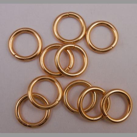 即決☆丸カン☆ゴールド☆内径12mm☆線太2.5mm☆50個☆A3拍卖