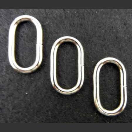 即決☆楕円カン☆ニッケル☆内径20mm・線太2.8mm☆50個☆A12拍卖