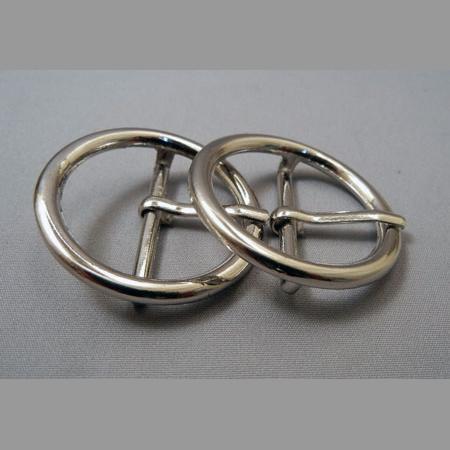 即決☆バックル☆丸形☆ニッケル☆ベルト幅28mm☆10個☆A1拍卖