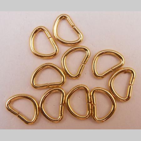 即決☆Dカン☆ゴールド☆内横10mm・線太1.8mm☆50個☆A4拍卖