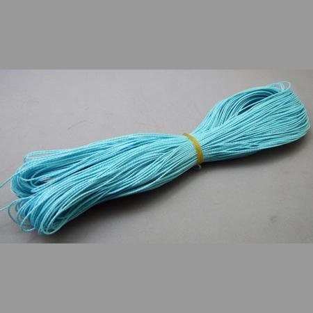 即決/手芸紐/合成繊維/太さ1mm/全24色/10m/水色/16番拍卖