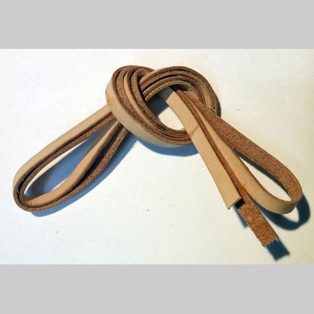 即決☆革レース☆平紐☆幅5.0mm・厚さ1.2mm☆ヌメ色☆1m☆A4拍卖