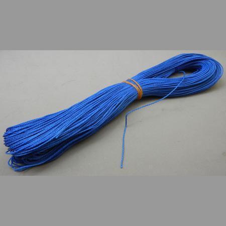 即決/手芸紐/合成繊維/太さ1mm/全24色/10m/藍色/18番拍卖