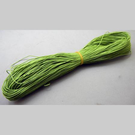 即決/手芸紐/合成繊維/太さ1mm/全24色/10m/緑色/10番拍卖