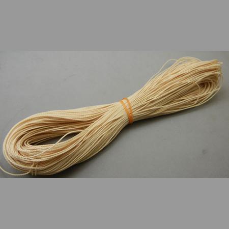 即決/手芸紐/合成繊維/太さ1mm/全24色/10m/薄ベージュ/21番拍卖