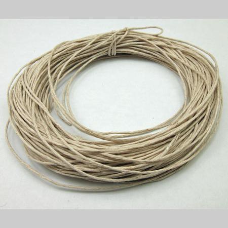 即決☆手縫い糸☆麻糸☆ステッチ用☆灰白色☆30m☆中太☆LG4拍卖