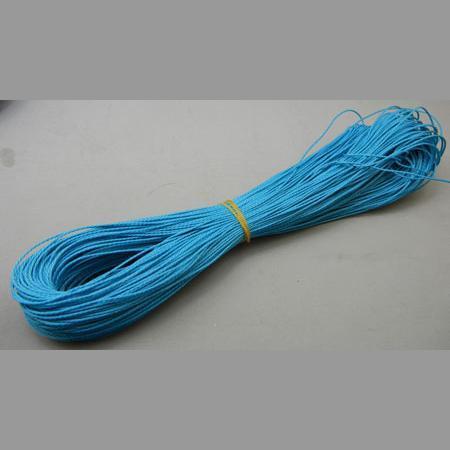 即決/手芸紐/合成繊維/太さ1mm/1束・約85m/空色/17番拍卖